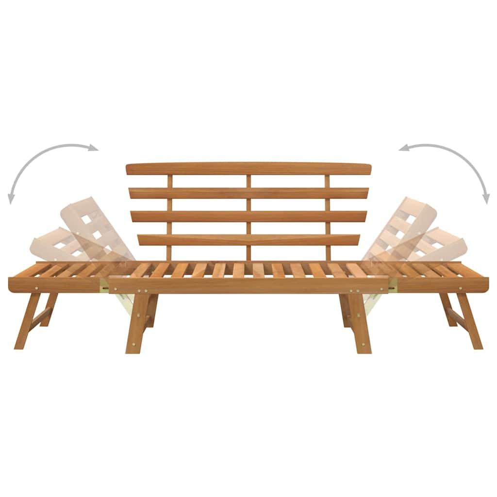 Garden Bench 2-in-1 190 cm Solid Acacia Wood