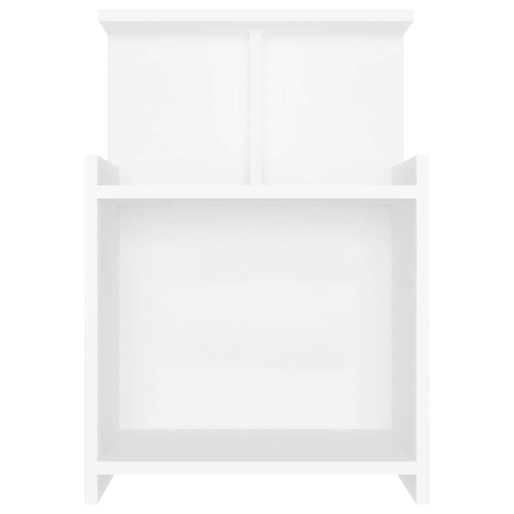 Bed Cabinets 2 pcs White 40x35x60 cm Engineered Wood