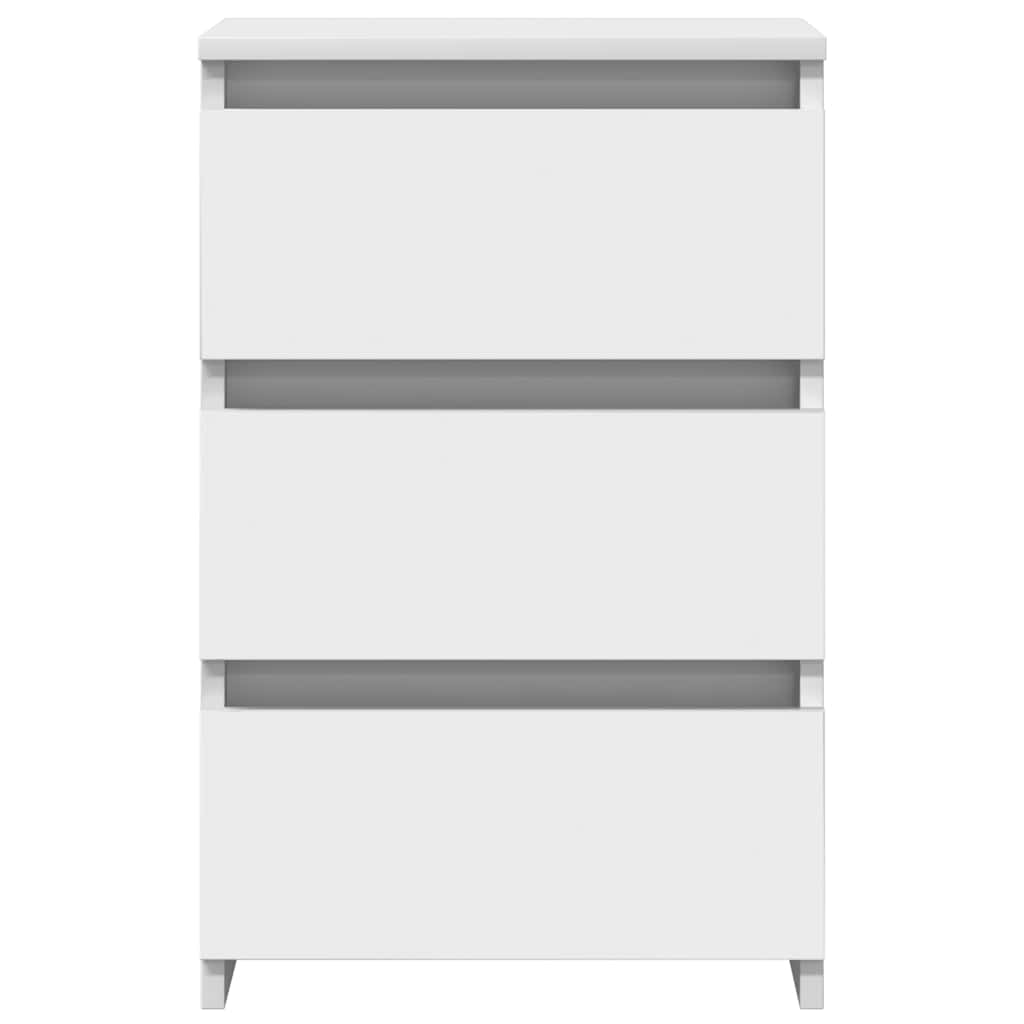 Bed Cabinets 2 pcs White 40x35x62.5 cm Engineered Wood