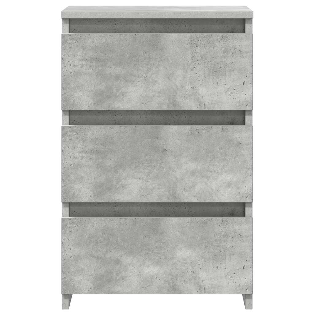 Bed Cabinets 2 pcs Concrete Grey 40x35x62.5 cm Engineered Wood