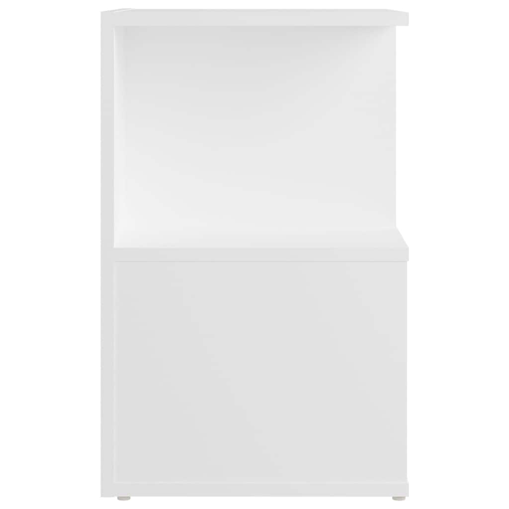 Bedside Cabinet White 35x35x55 cm Engineered Wood