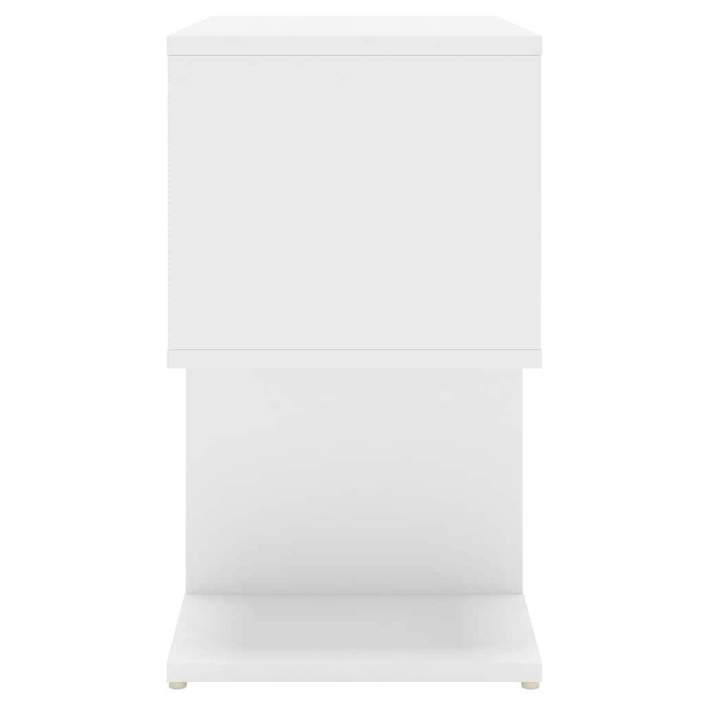 Bedside Cabinet White 50x30x51.5 cm Engineered Wood