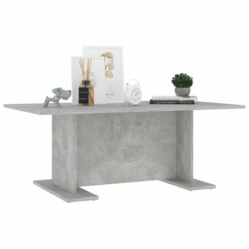 Coffee Table Concrete Grey 103.5x60x40 cm Engineered Wood