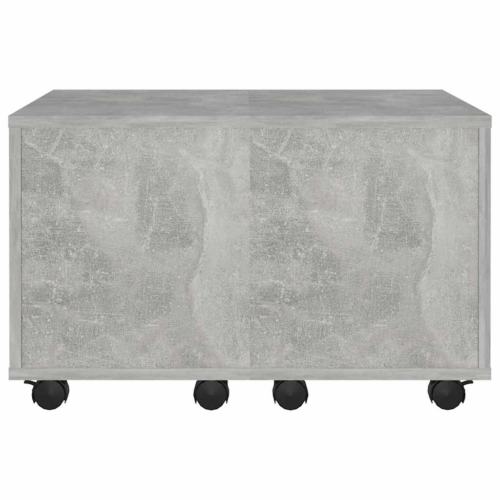 Coffee Table Concrete Grey 60x60x38 cm Engineered Wood