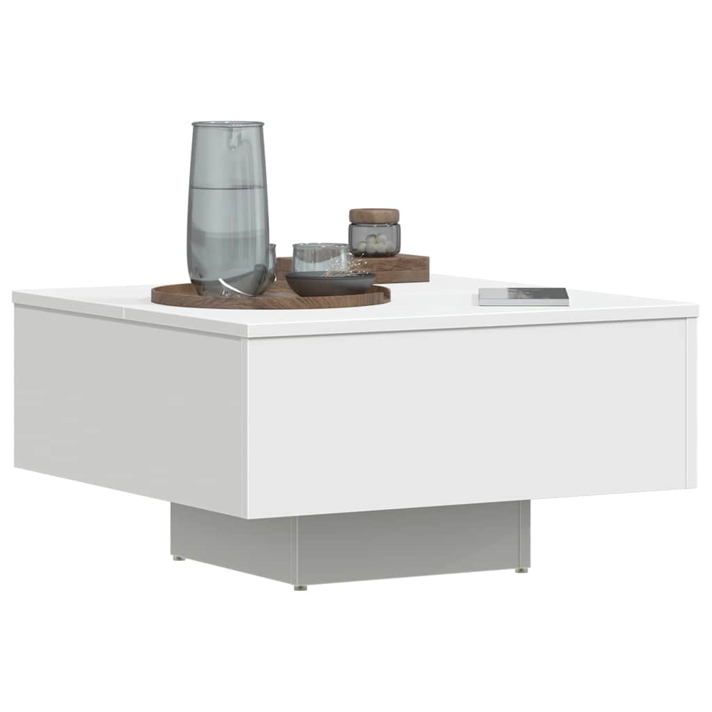 Coffee Table White 60x60x31.5 cm Engineered Wood