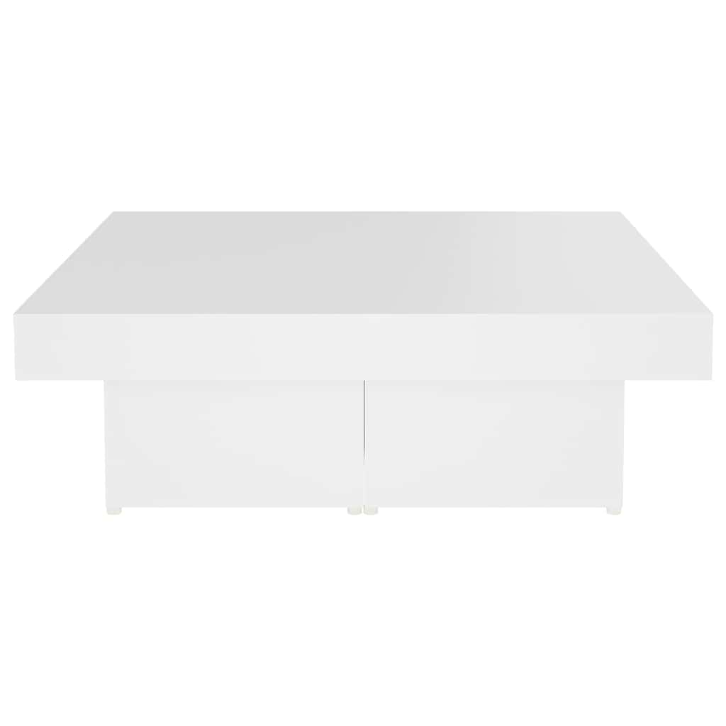 Coffee Table White 90x90x28 cm Engineered Wood
