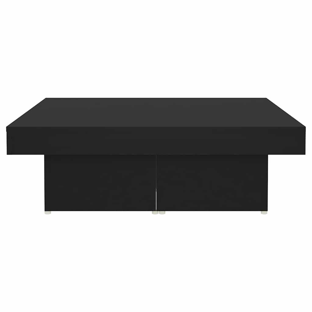 Coffee Table Black 90x90x28 cm Engineered Wood