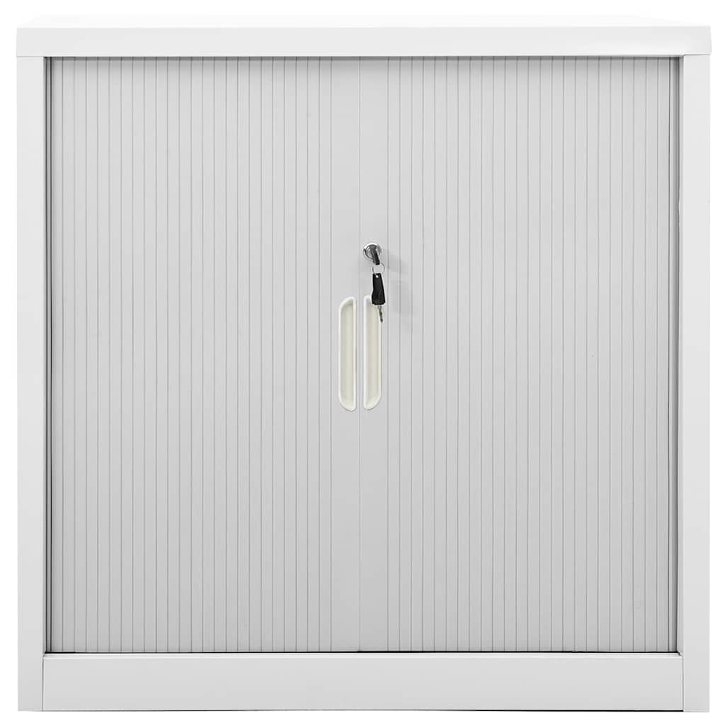 Sliding Door Cabinet Grey 90x40x90 cm Steel