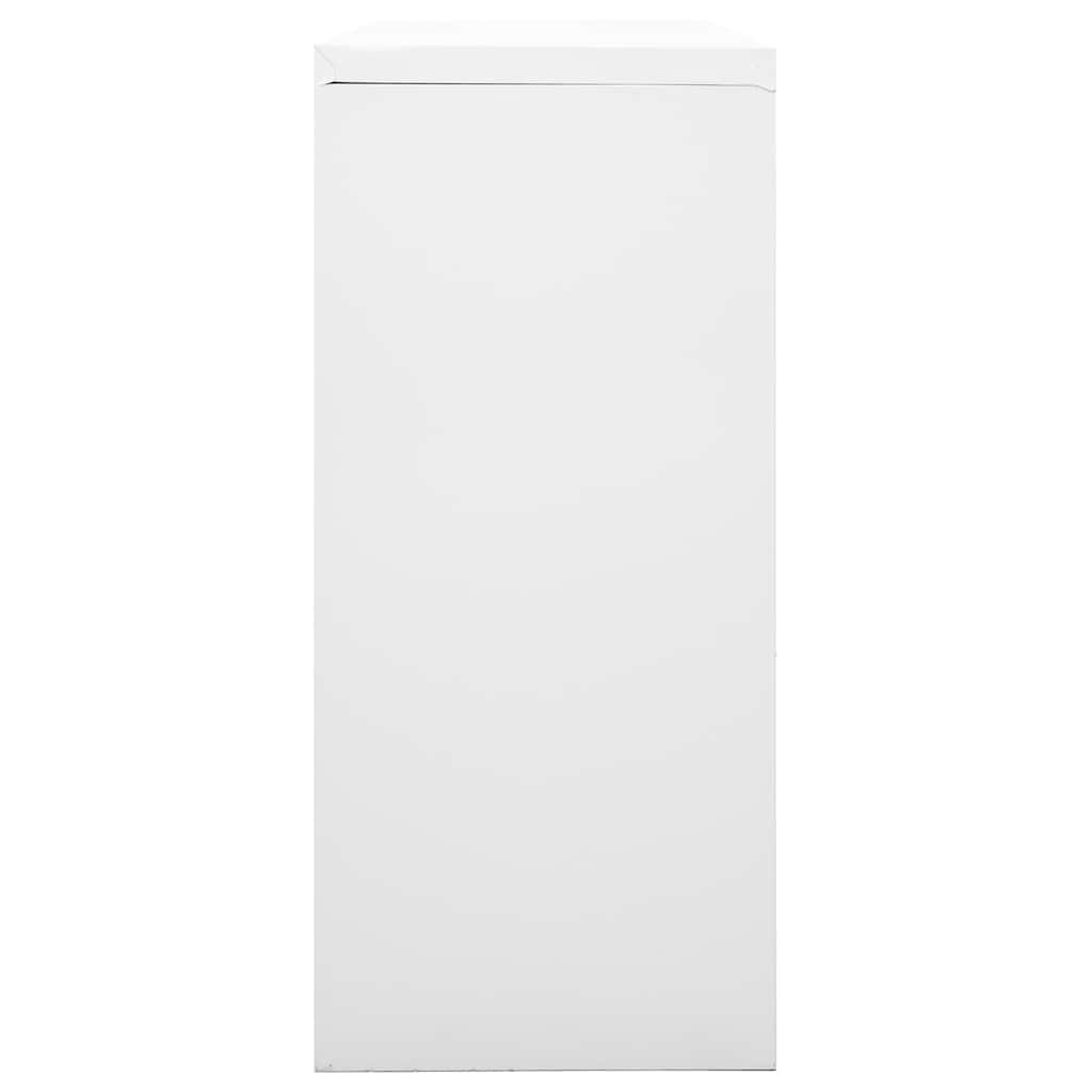 Sliding Door Cabinet Grey 90x40x90 cm Steel