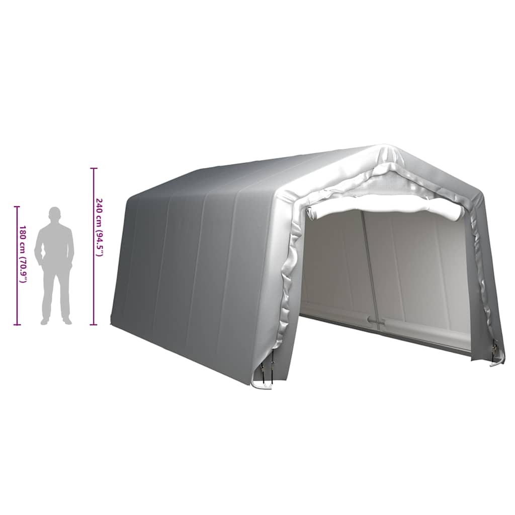 Storage Tent 300x600 cm Steel Grey