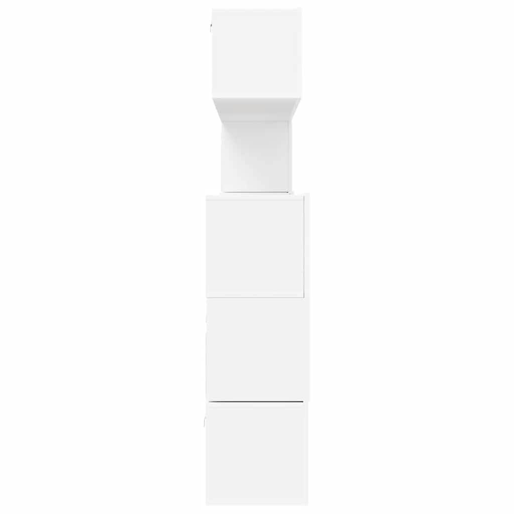 8 Piece TV Cabinet Set White Engineered Wood
