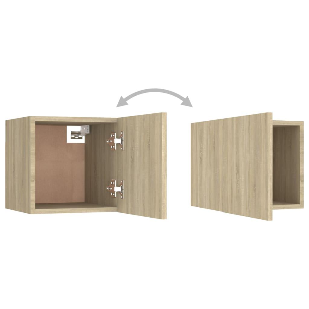 8 Piece TV Cabinet Set Sonoma Oak Engineered Wood