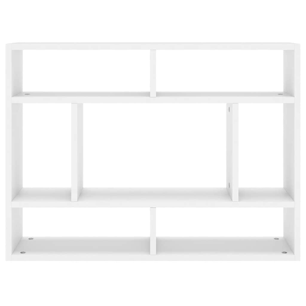 Wall Shelf White 75x16x55 cm Engineered Wood