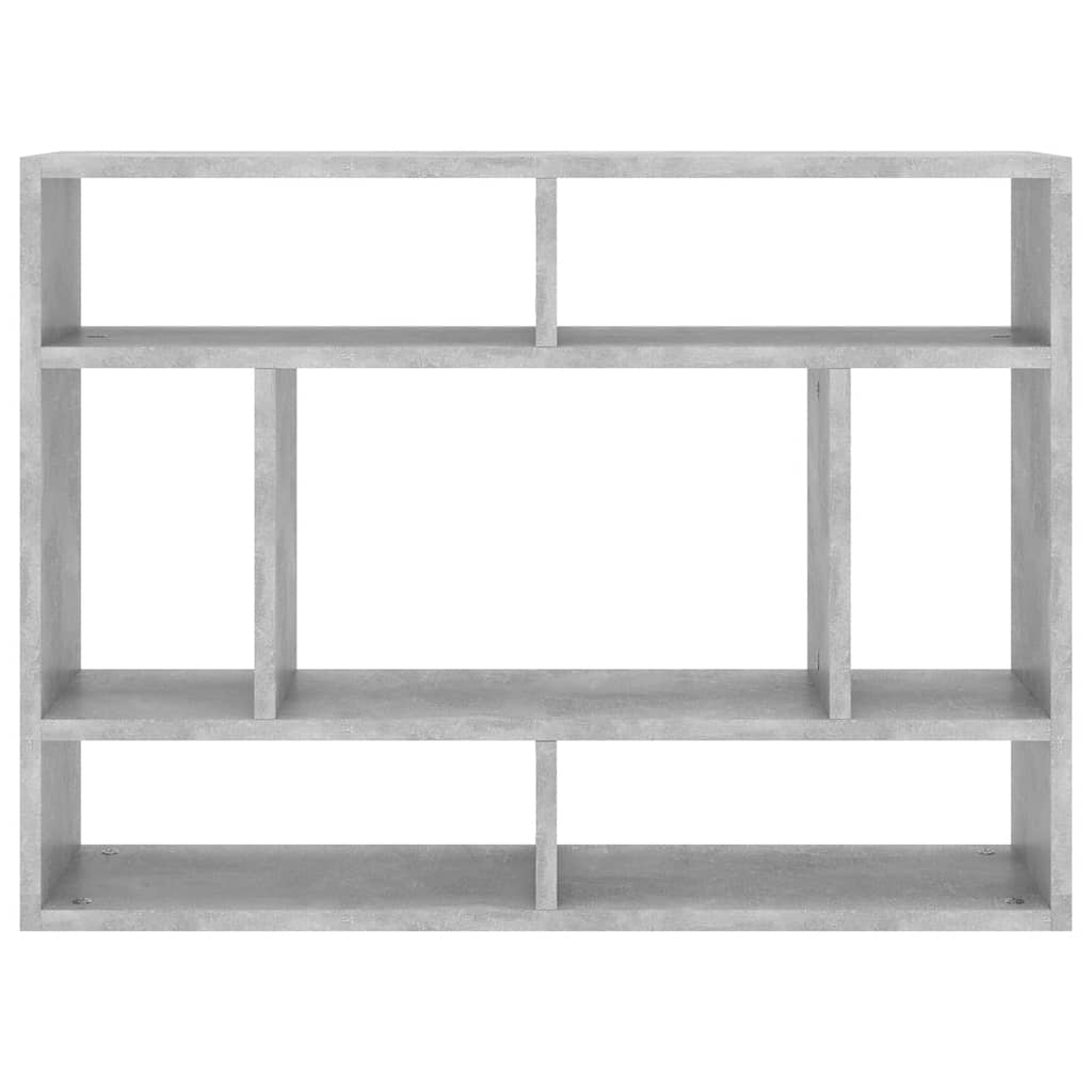 Wall Shelf Concrete Grey 75x16x55 cm Engineered Wood