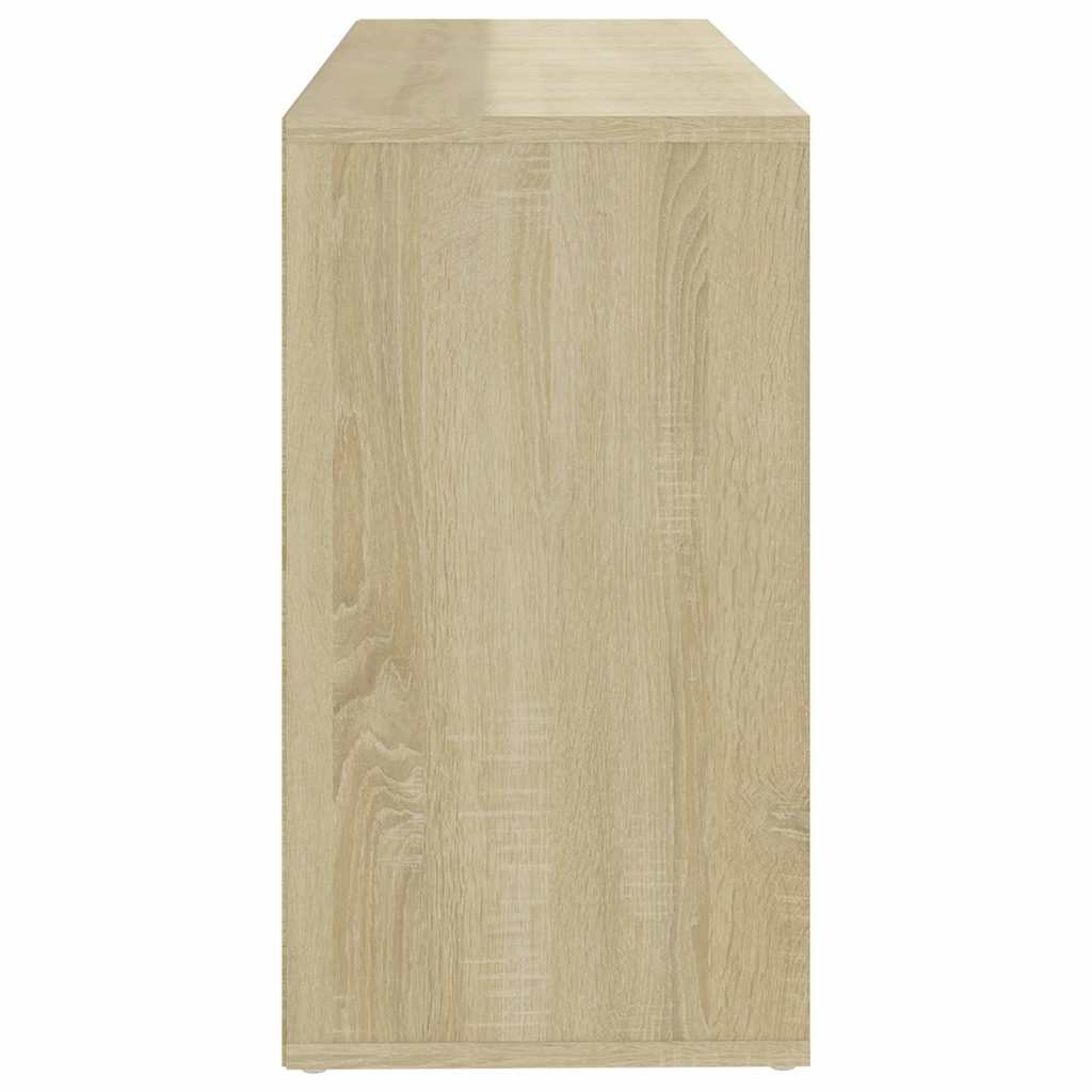 Shoe Bench White and Sonoma Oak 103x30x55 cm Engineered Wood