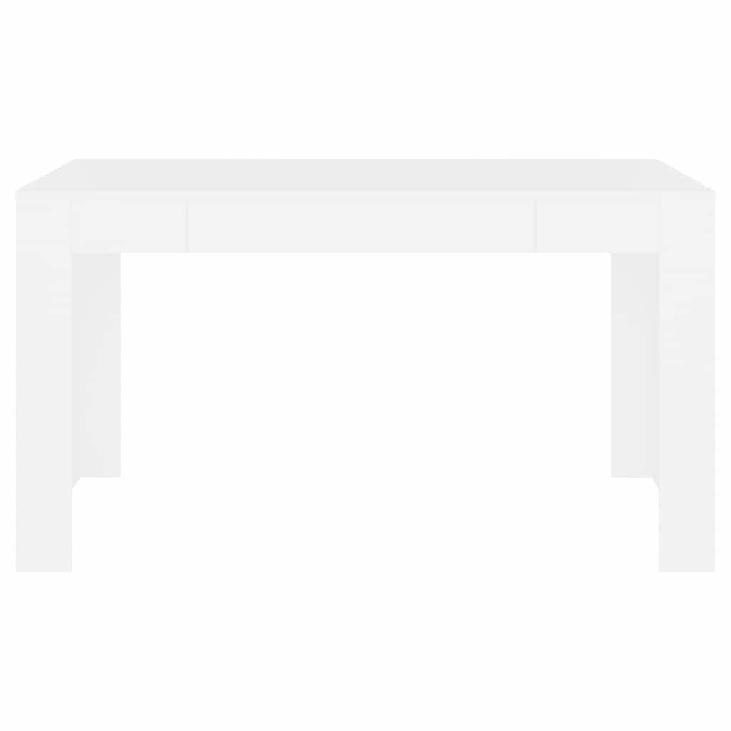 Dining Table White 140x74.5x76 cm Engineered Wood