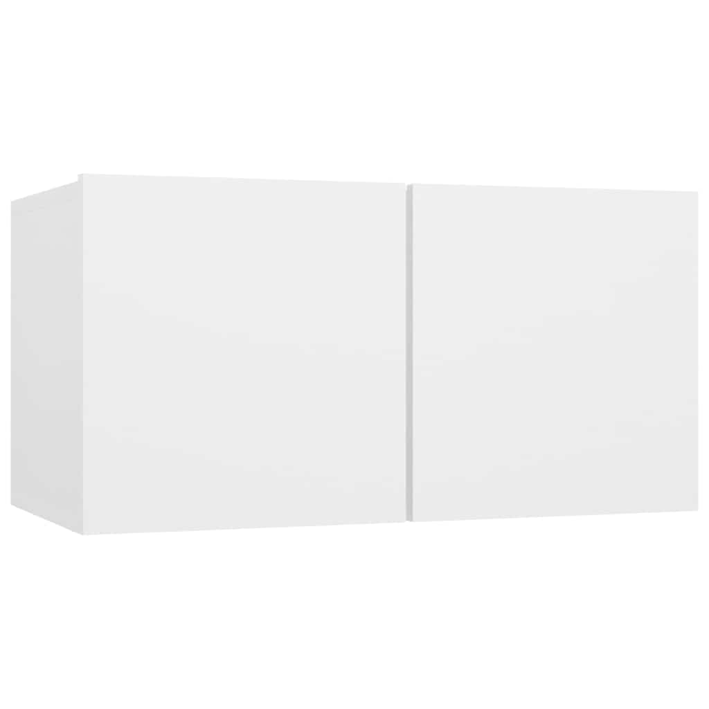 Hanging TV Cabinets 2 pcs White 60x30x30 cm