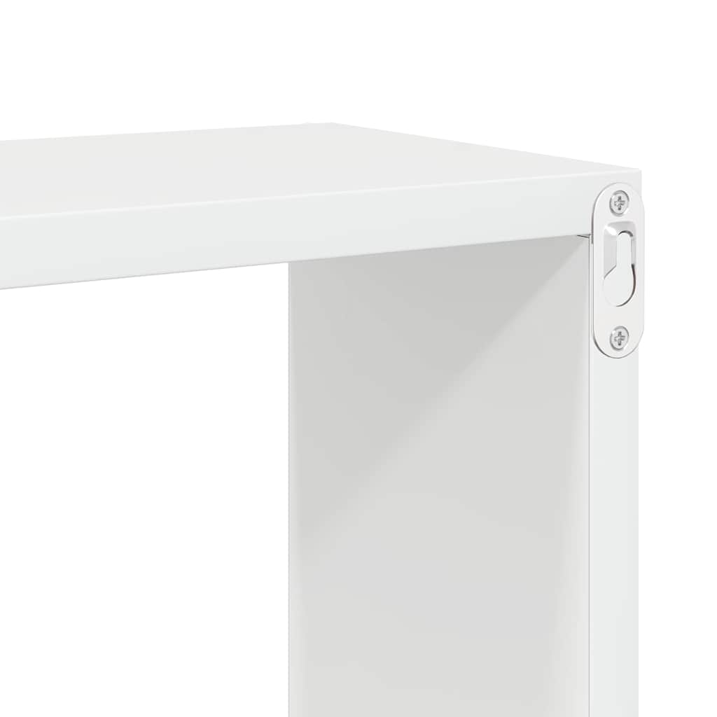 Wall Cube Shelves 6 pcs High Gloss White 30x15x30 cm