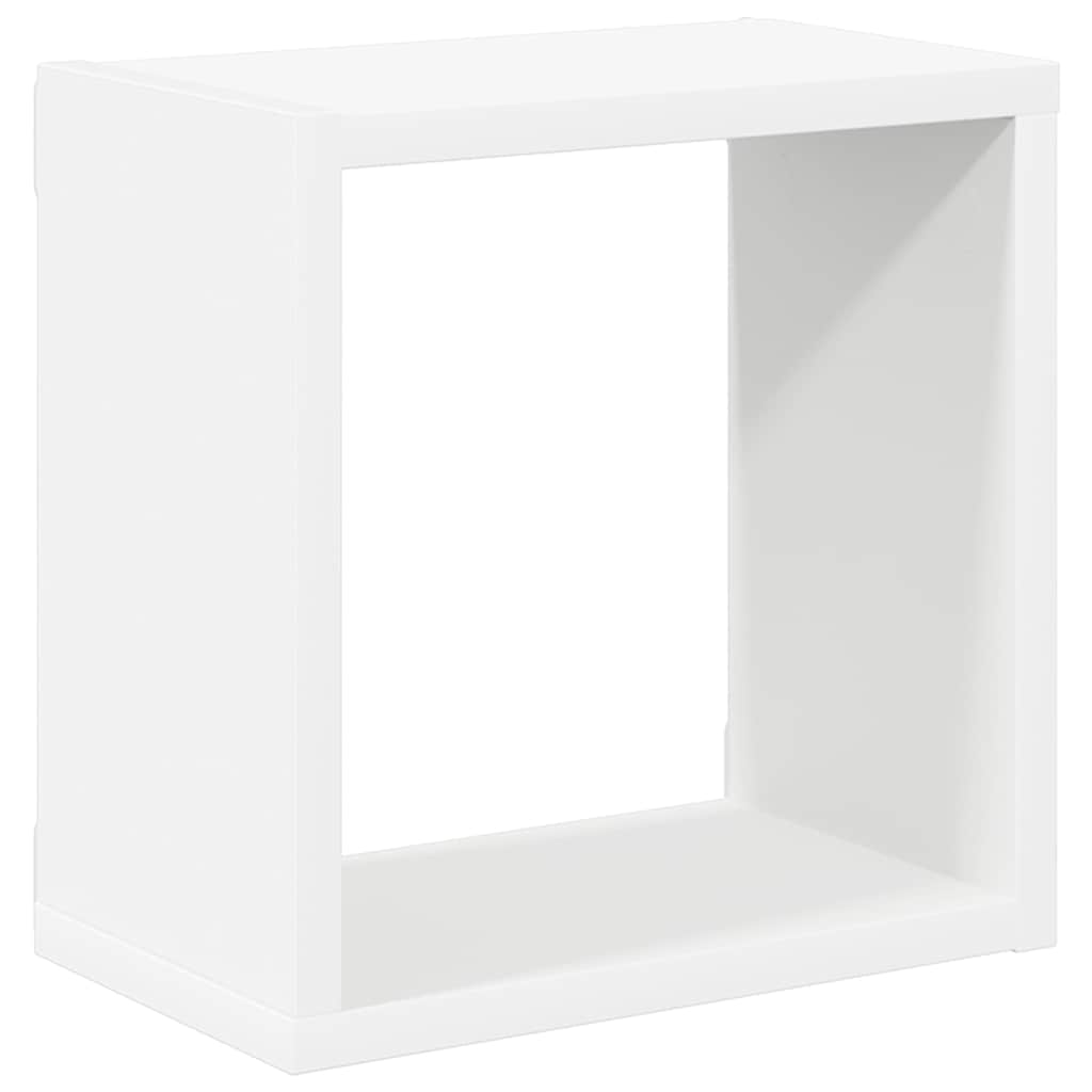 Wall Cube Shelves 6 pcs White 26x15x26 cm