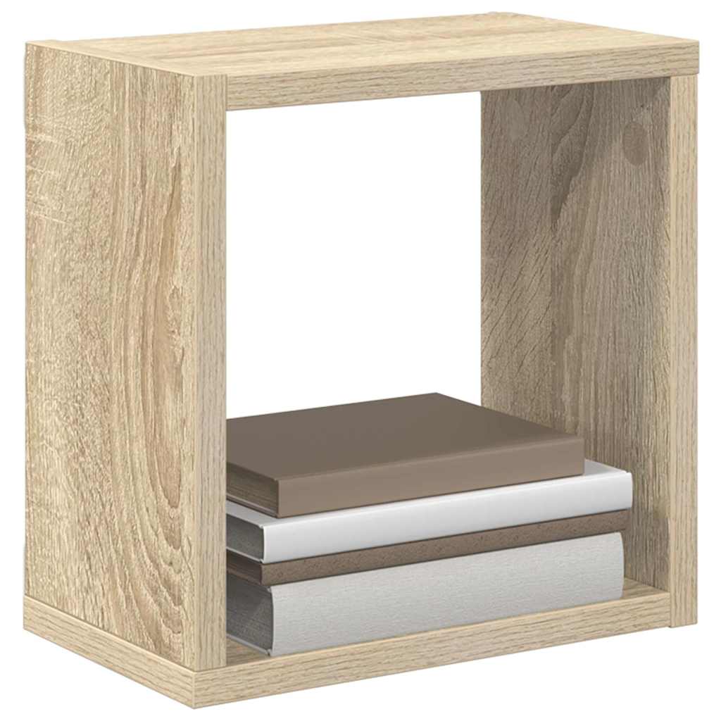 Wall Cube Shelves 6 pcs Sonoma Oak 26x15x26 cm
