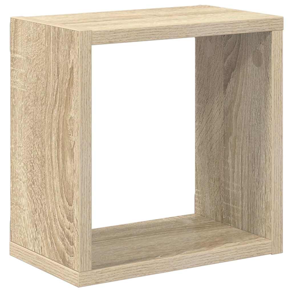Wall Cube Shelves 6 pcs Sonoma Oak 26x15x26 cm