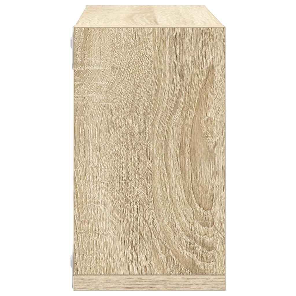 Wall Cube Shelves 6 pcs Sonoma Oak 26x15x26 cm