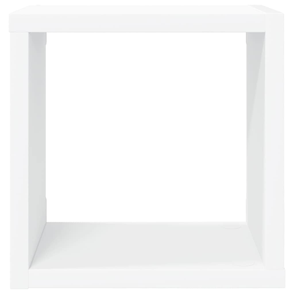 Wall Cube Shelves 6 pcs White 22x15x22 cm