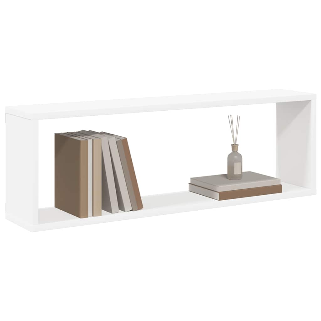 Wall Cube Shelves 6 pcs White&Sonoma Oak 80x15x26.5cm Engineered Wood