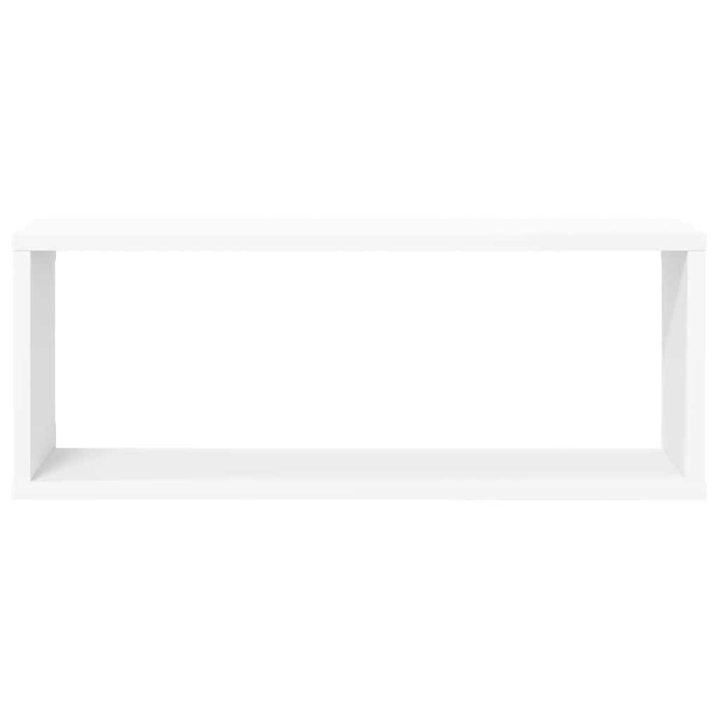 Wall Cube Shelves 4 pcs White 60x15x23 cm Engineered Wood