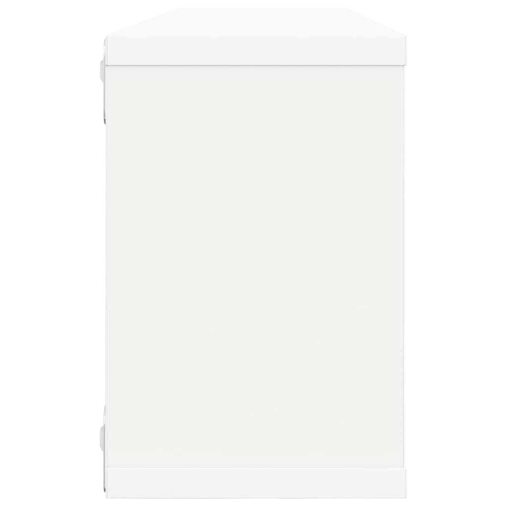 Wall Cube Shelves 4 pcs White 60x15x23 cm Engineered Wood