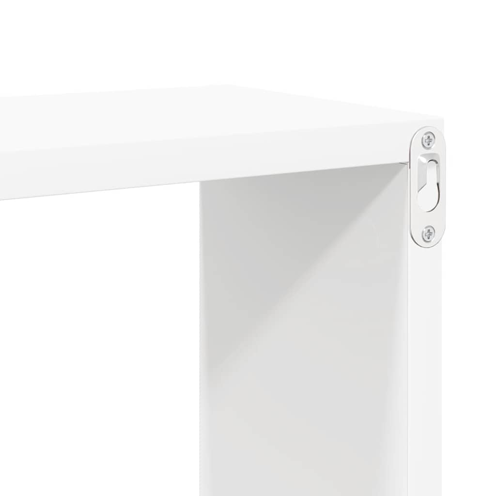 Wall Cube Shelves 4 pcs White 60x15x23 cm Engineered Wood