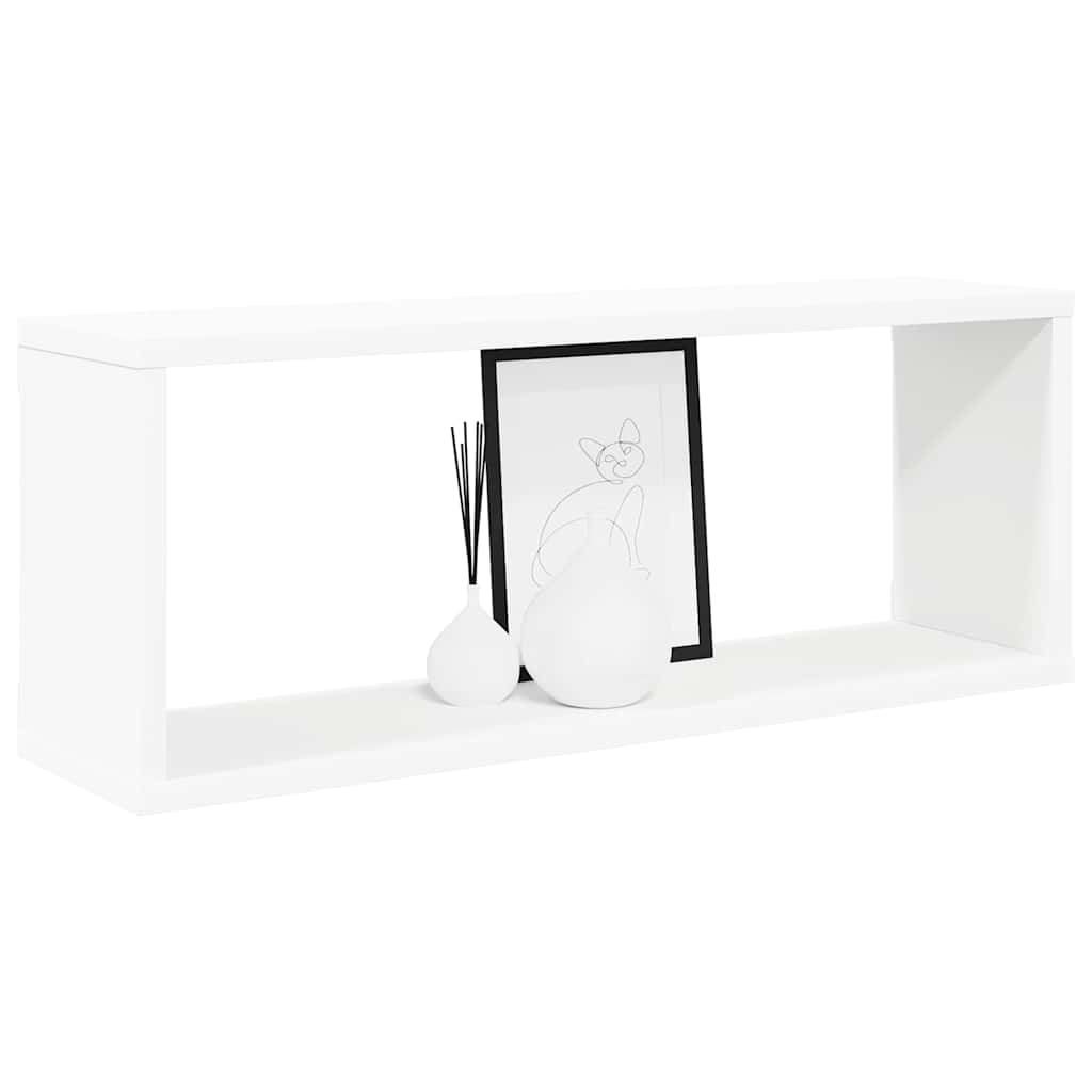 Wall Cube Shelves 6 pcs White 60x15x23 cm Engineered Wood