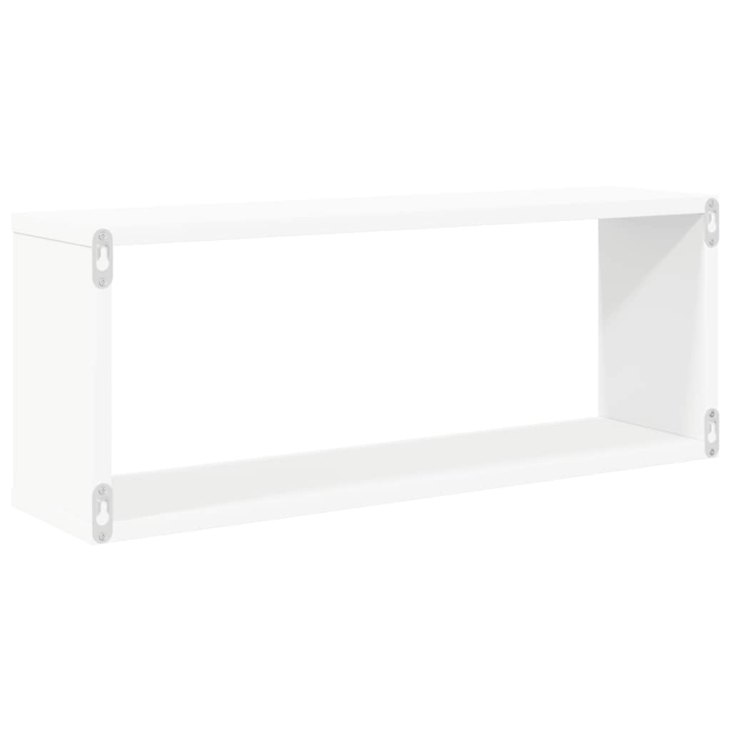 Wall Cube Shelves 6 pcs White 60x15x23 cm Engineered Wood