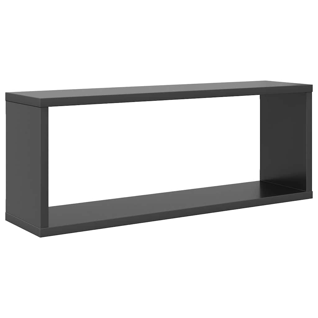 Wall Cube Shelves 6 pcs Grey 60x15x23 cm Engineered Wood