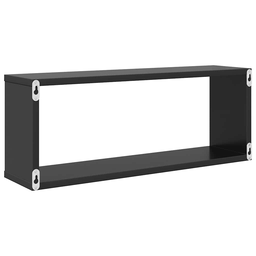 Wall Cube Shelves 6 pcs Grey 60x15x23 cm Engineered Wood
