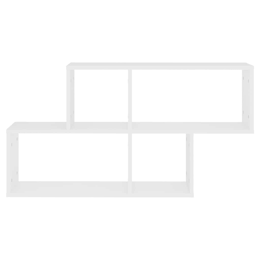 Wall Shelf White 100x18x53 cm Engineered Wood
