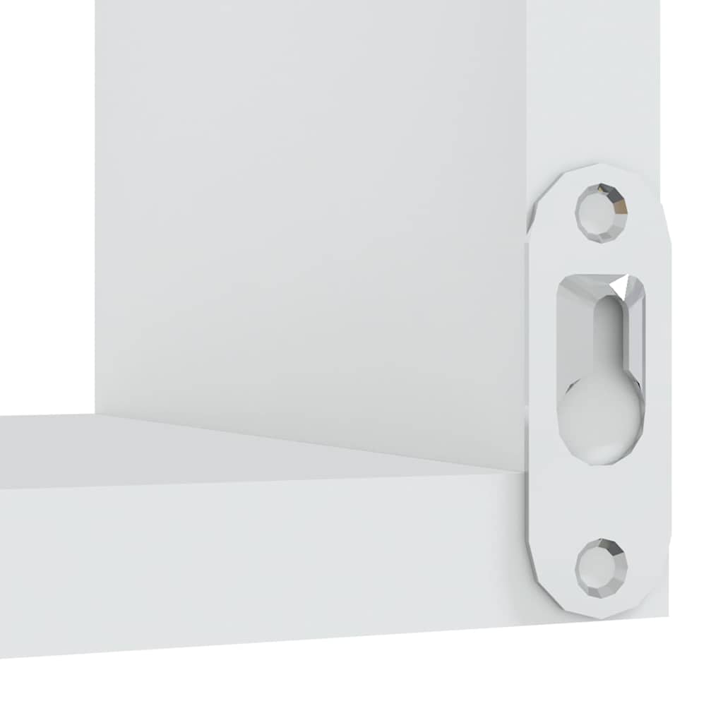 Wall Corner Shelves 2 pcs White 40x40x50 cm Engineered Wood