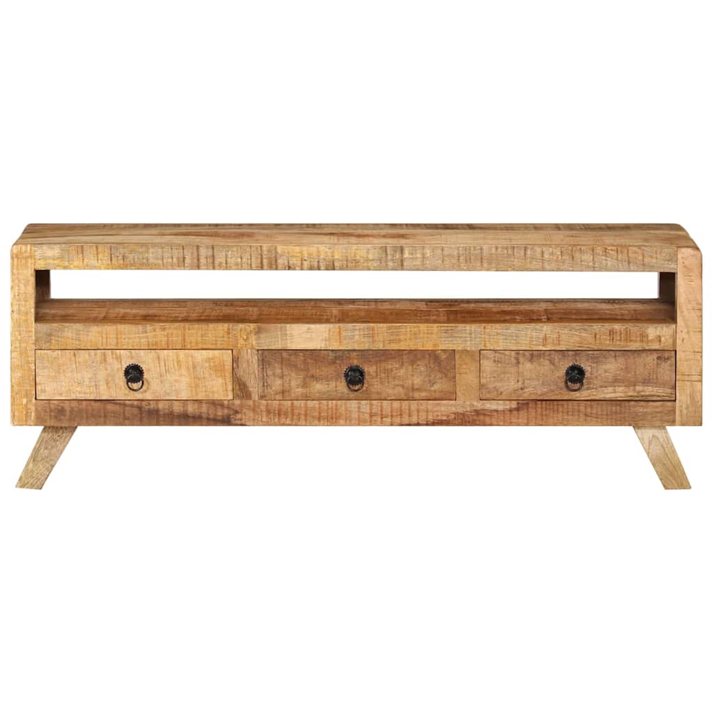 TV Cabinet 110x30x40 cm Solid Mango Wood