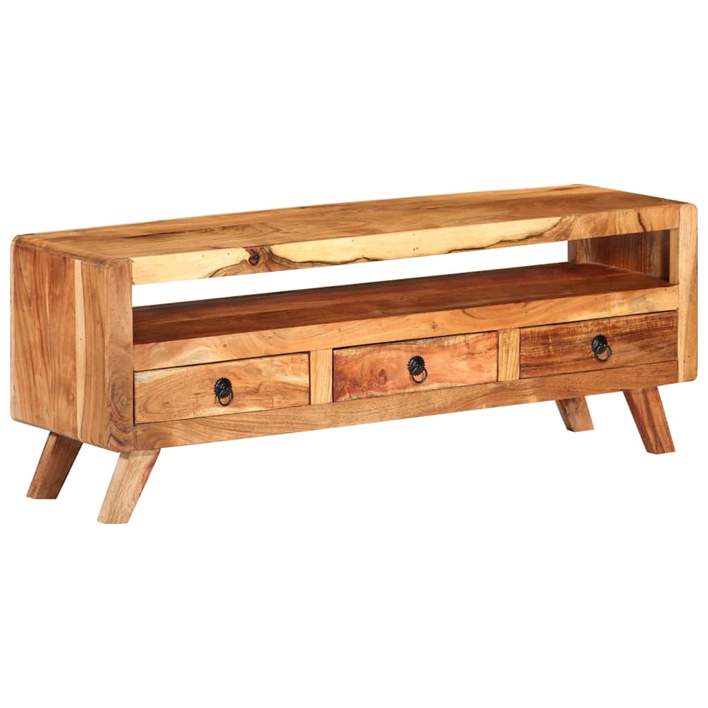 TV Cabinet 110x30x40 cm Solid Acacia Wood