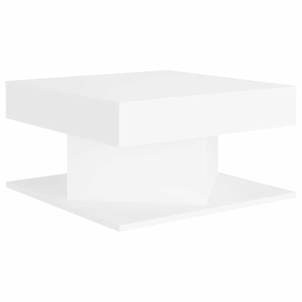 Coffee Table White 57x57x30 cm Engineered Wood