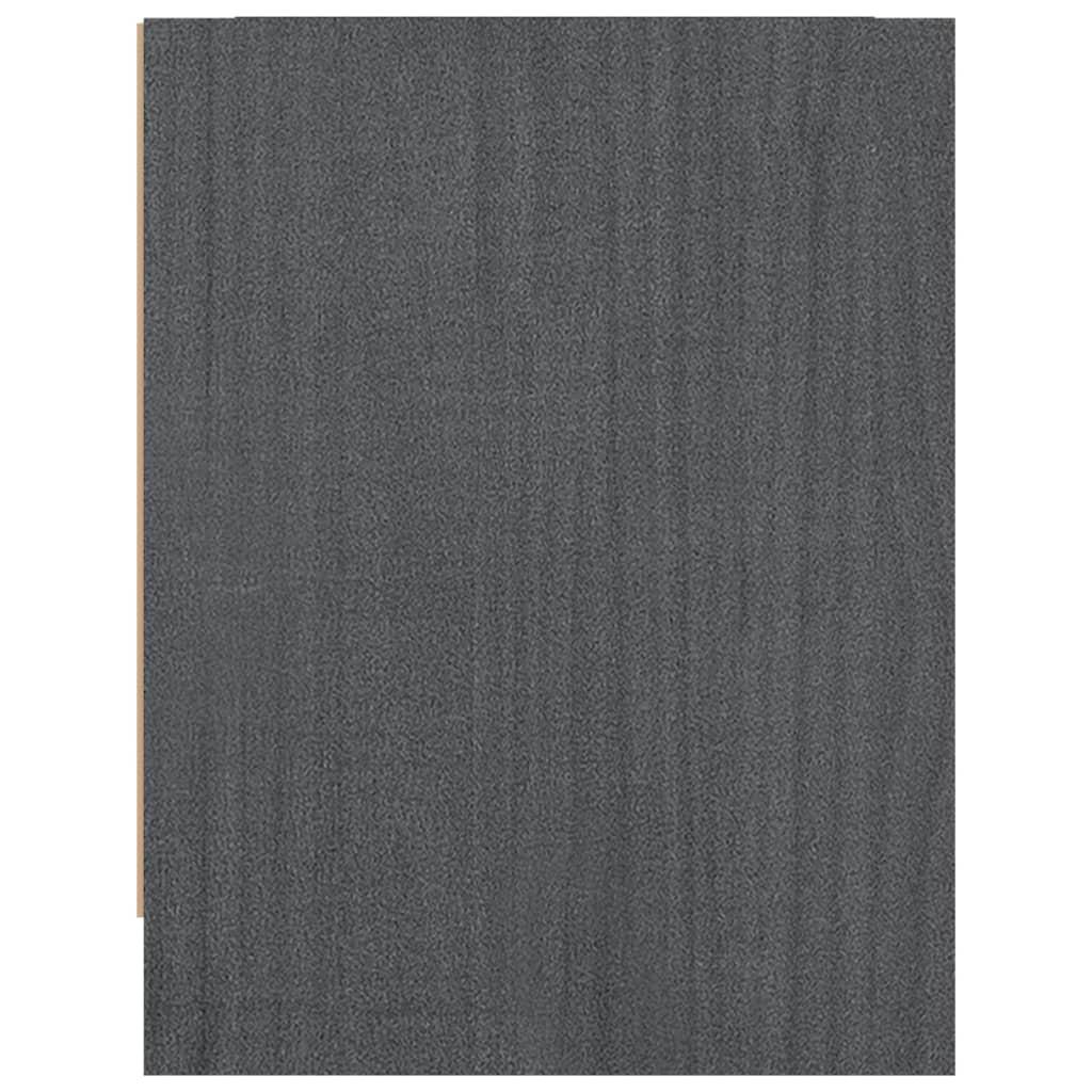 Bedside Cabinets 2 pcs Grey 40x30.5x40 cm Solid Pinewood