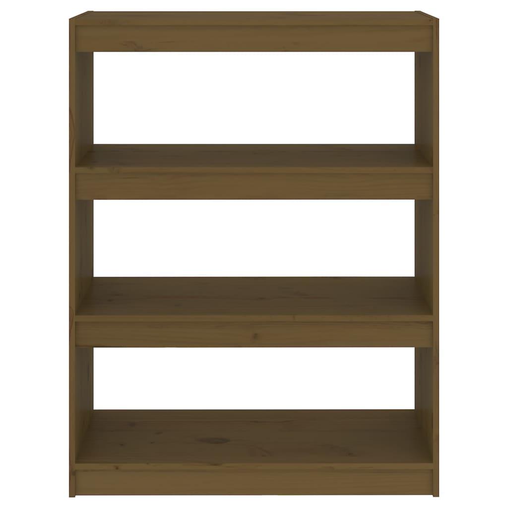 Book Cabinet/Room Divider Honey Brown 80x30x103.5 cm Wood Pine