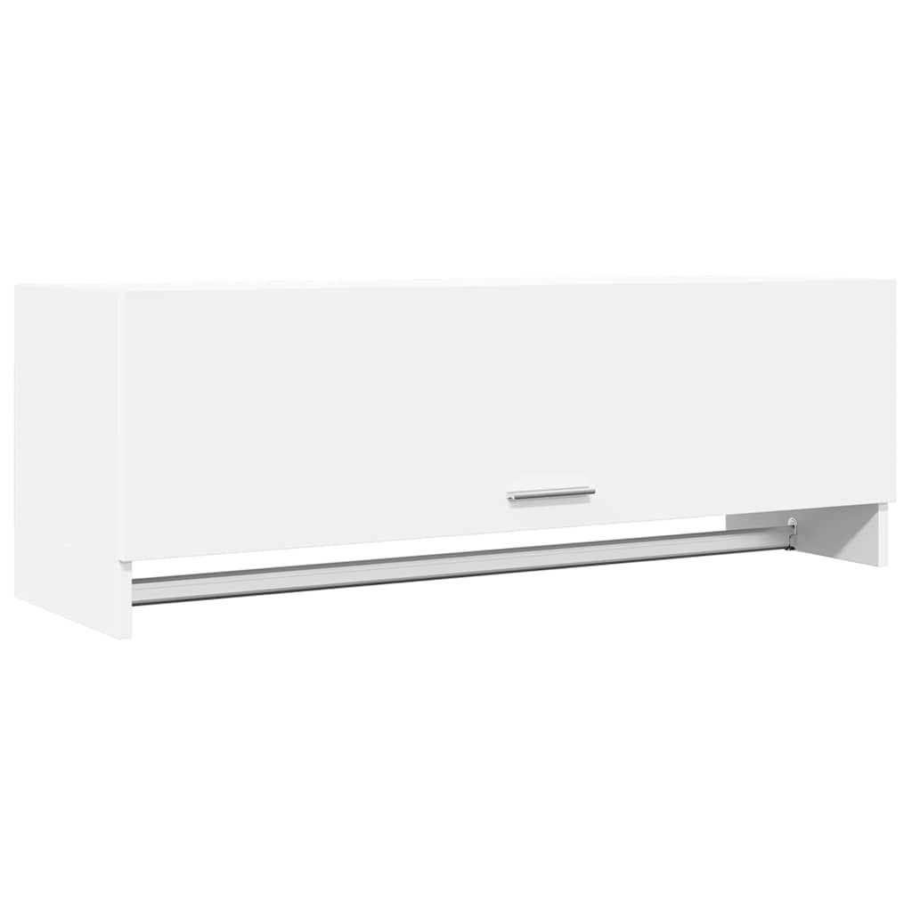 Wardrobe White 100x32.5x35 cm Engineered Wood