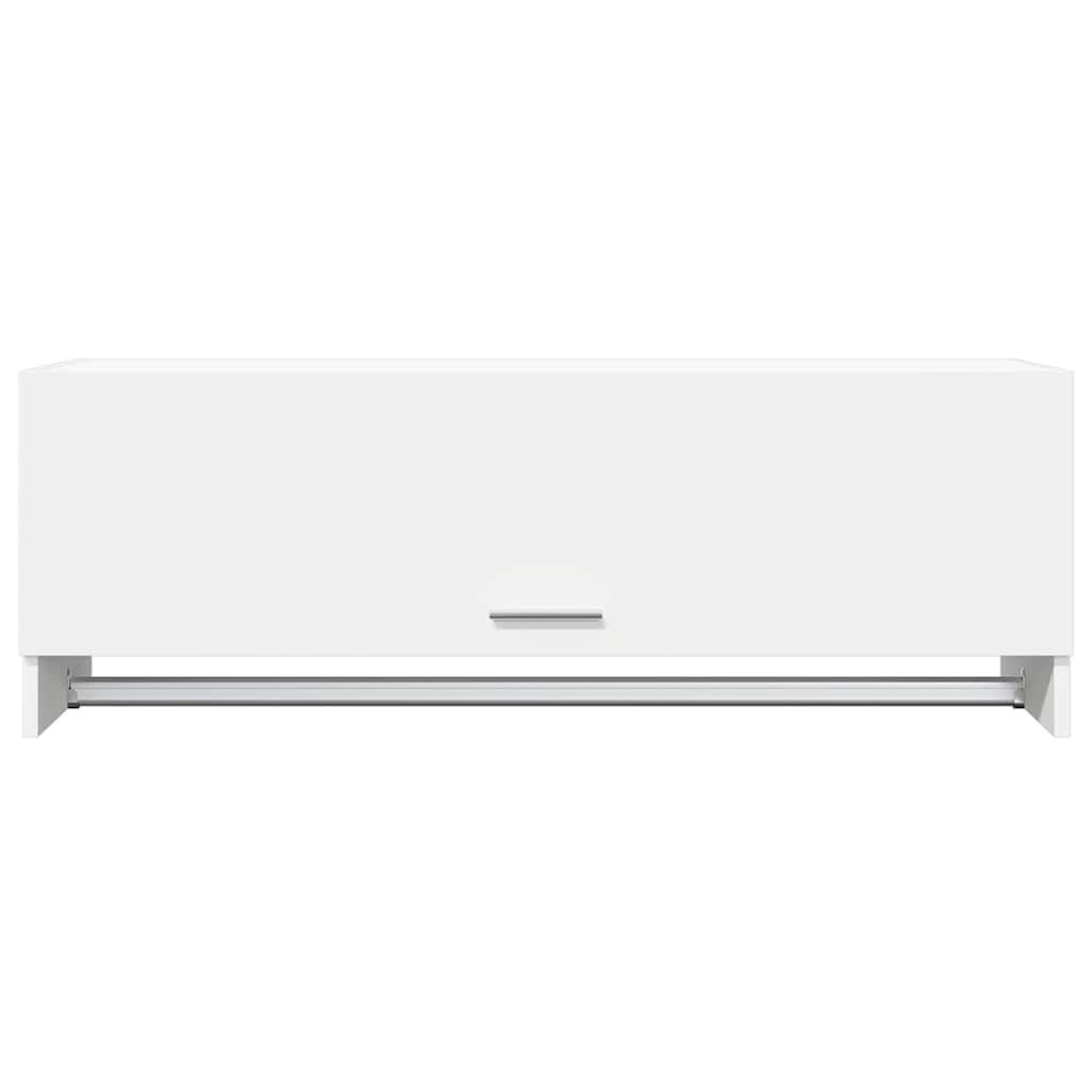 Wardrobe White 100x32.5x35 cm Engineered Wood
