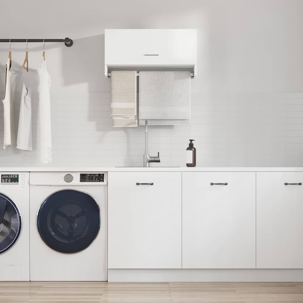 Wardrobe White 70x32.5x35 cm Engineered Wood