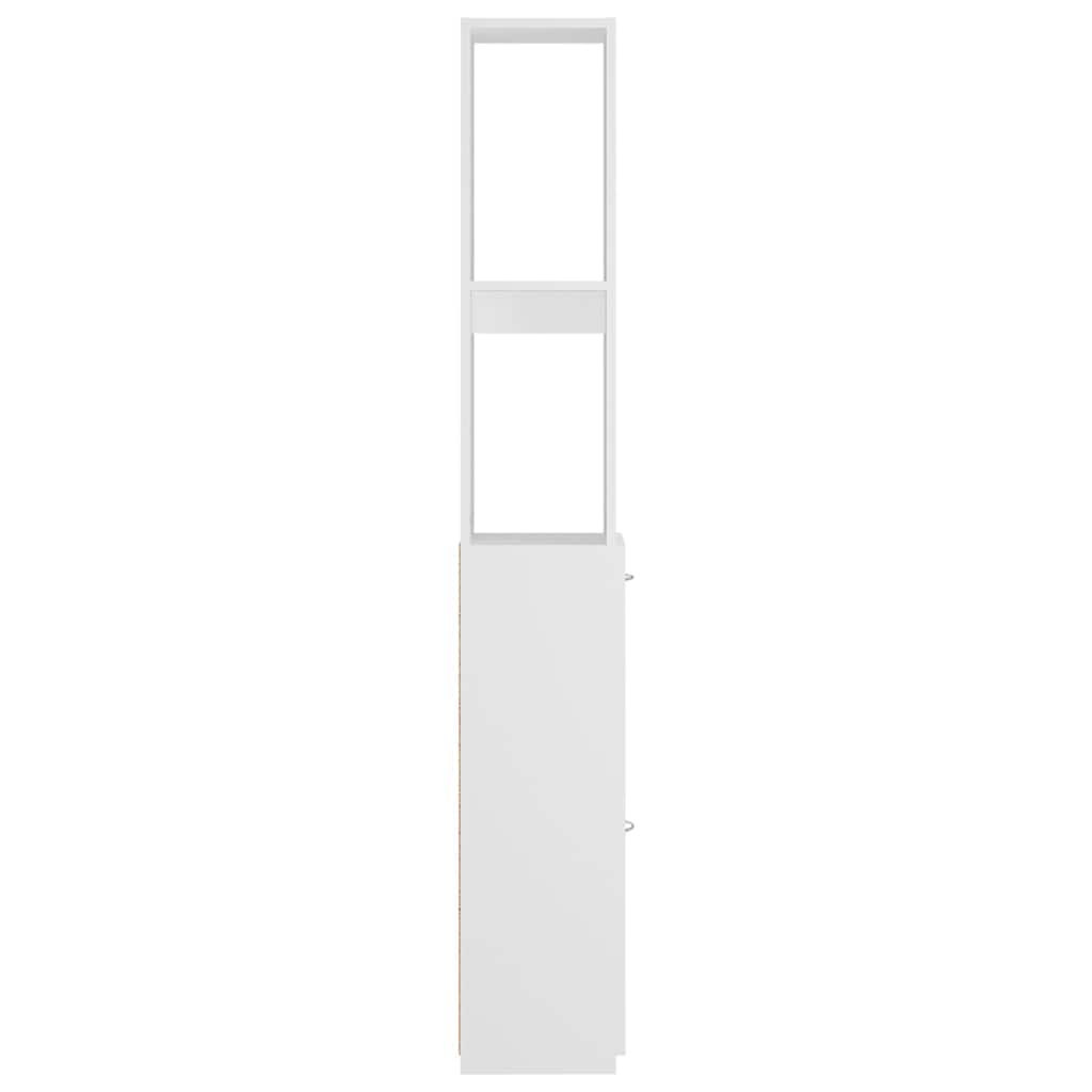Bathroom Cabinet White 25x26.5x170 cm Engineered Wood