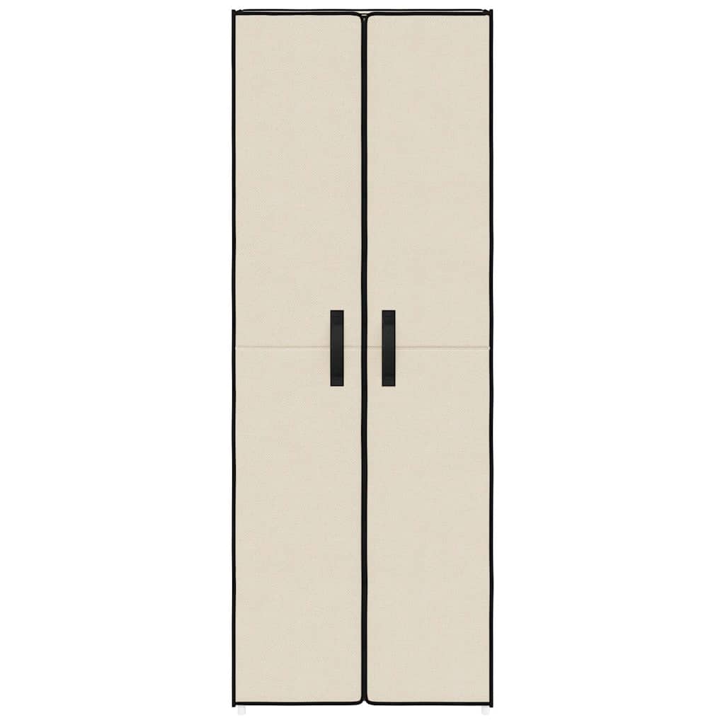 Shoe Cabinet Cream 60x30x166 cm Fabric