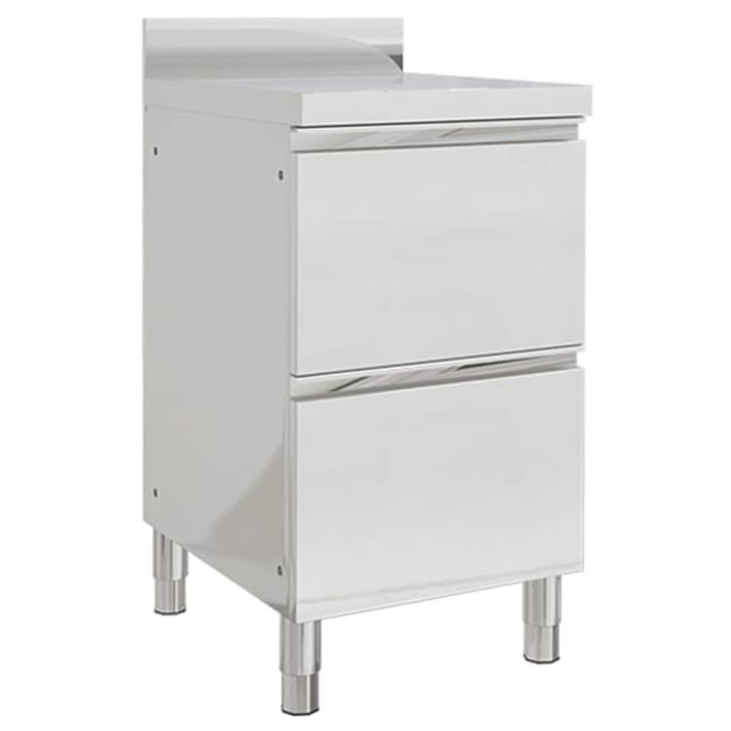 Commercial Kitchen Cabinets 2 pcs 50x60x96 cm Stainless Steel