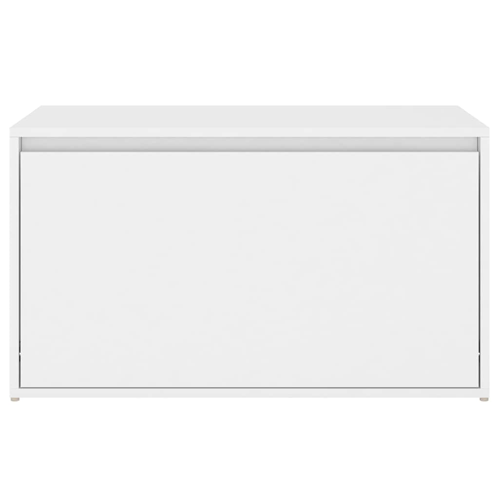 Hall Bench 80x40x45 cm White Engineered Wood