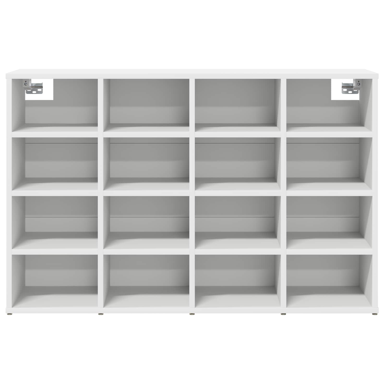 Shoe Cabinet with Shelf White 103 x 30 x 67 cm Engineered Wood